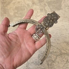 Monture SAC Art Déco 1920 Monture Métal Argenté Châtelaine 