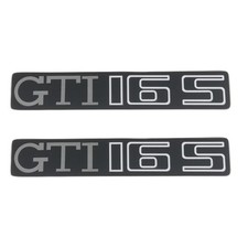 Volkswagen - Golf II - Paire de logos d'ailes GTI 16S - Finition complète