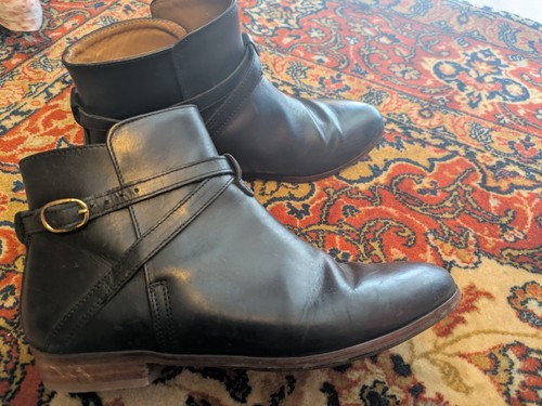 Bottines cuir noir sezane - en,