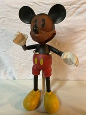 Vintage Disney Store Mickey Mouse Wood Jointed Figure LE 1000 1990's