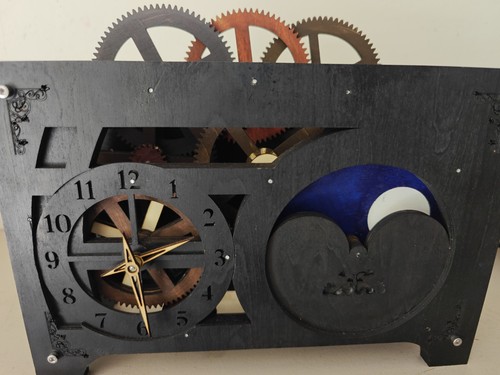 Horloge lunaison rétro art - horloge, À
