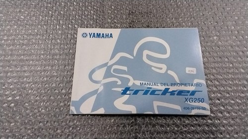 Yamaha tricker 250 manuel - yamaha,