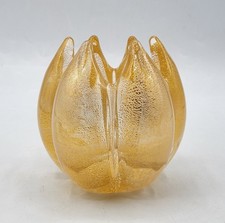 Bougeoir en verre soufflé à