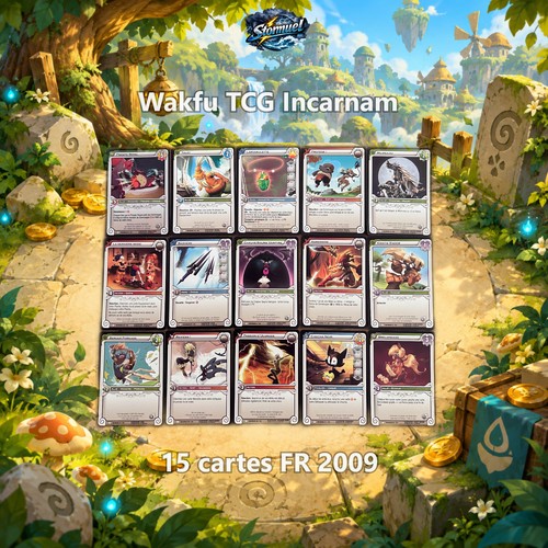 Lot cartes wakfu dofus - 15, tcg