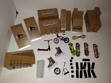 Fingerboard Skate Park Kit Skateboard Finger 8 Skatepark Deck Ramps Accessories 
