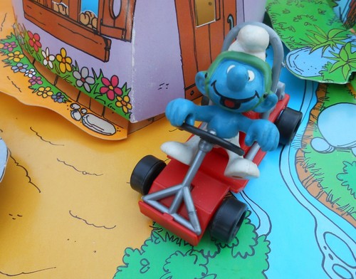 40218 schtroumpf kart karting