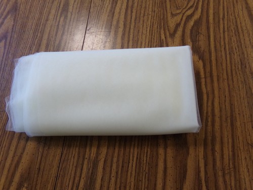 162 new white tulle - 162", x