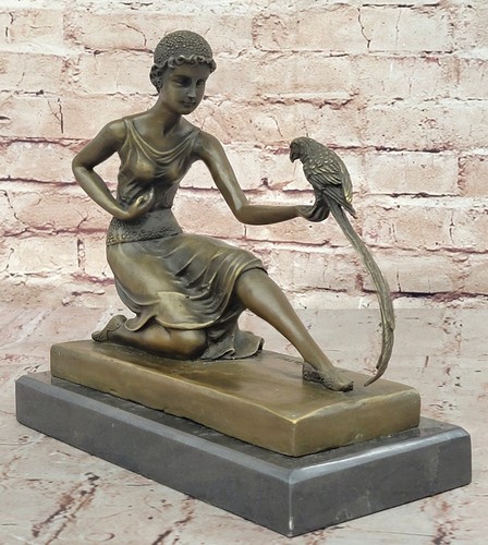 Pure bronze statue fille avec - pure,