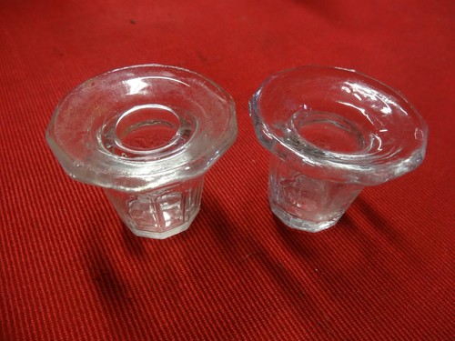 Deux encriers verre a - verre,