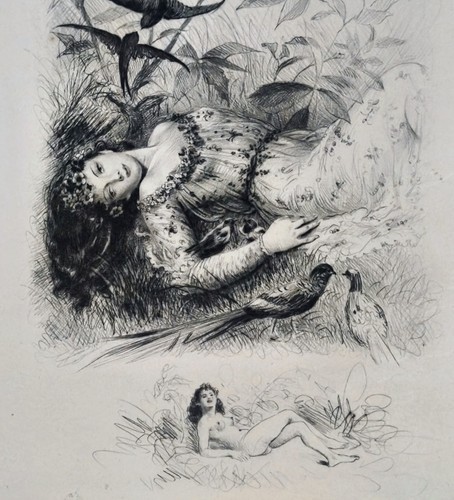 Gravure originale pointe - gravure,