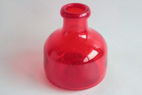 Kosta boda vase verre rouge - boda,