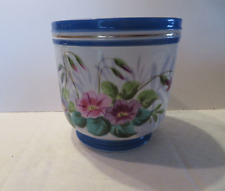 antique porcelain pot cover with flower decoration