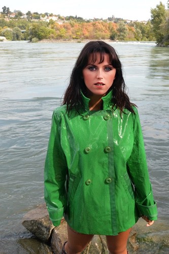 Manteau femme pvc vinyle - femme,