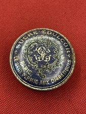 Small Antique Sweet Metal Box Edulcor Paris Rare Early 1900s