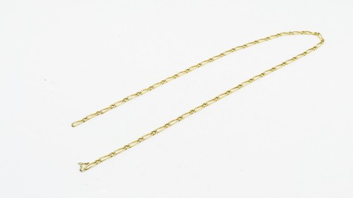 Chaine homme plaque lamine - or,