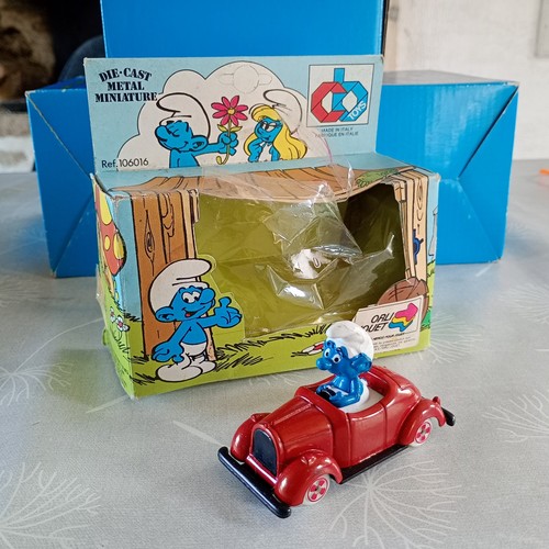 Voiture schtroumpf die cast - schtroumpf,