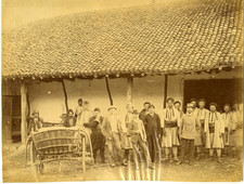 Bulgaria, Farm Vintage Albumen Print Albumen Print 17x22 Circa 1