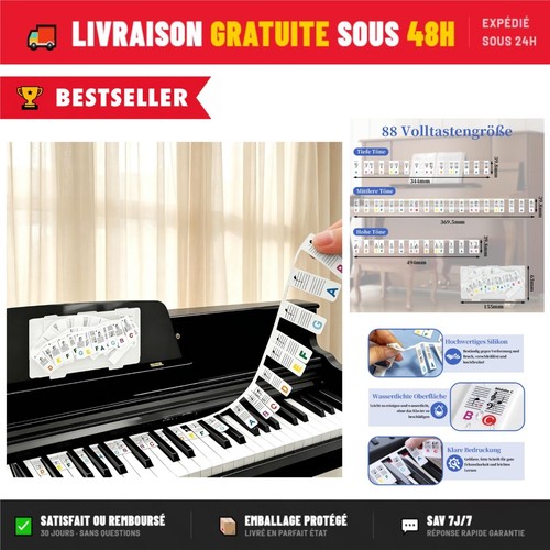 étiquettes amovibles clavier - Étiquettes,