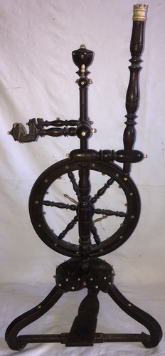 Rouet ancien 1864 bois - ancien, os