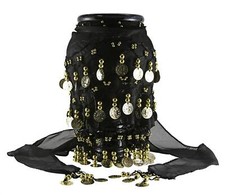 Châle NOIR dance orientale du