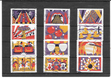 FRANCE 2017. LA FÊTE FORAINE. SERIE COMPLETE DE 12 TIMBRES AUTOADHESIF OBLITERES