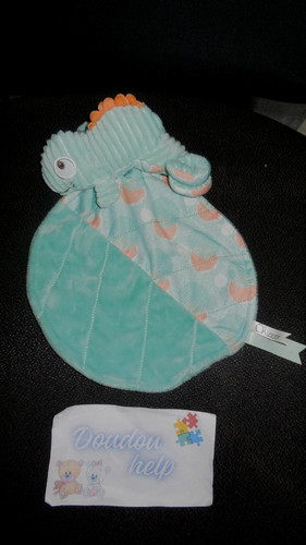 232 doudou plat caméléon - doudou,
