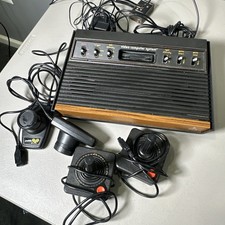 Atari 2600 Console Lot, Clean, Untested With Controllers