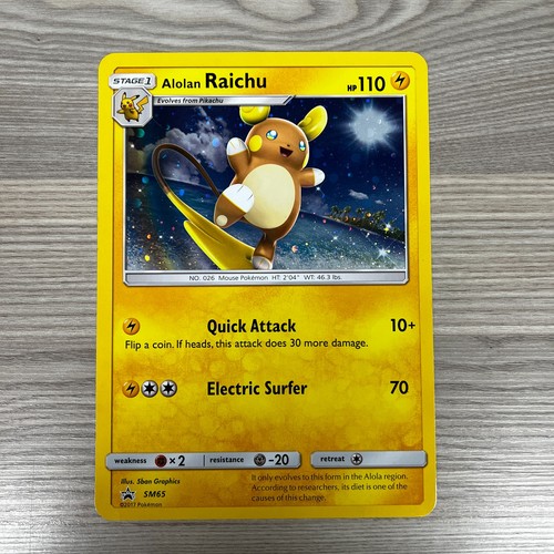 Alolan raichu carte - alolan, pokémon