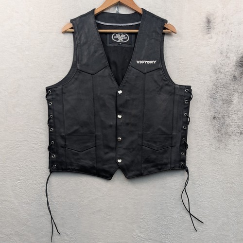 Vtg victory motorcycle vest - motorcycle,