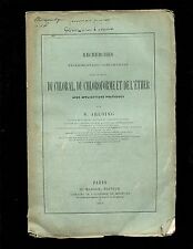  Arloing.... offprint :  du chloroforme et de l'éther ;..1879