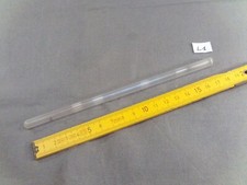 Lot de 2 pampilles de lustre en verre forme tube de 18 cm Ø 8 mm  (réf L1)