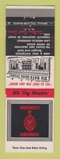 Matchbook Cover - University of Cincinnati OH Bearcats Du Bois Book Store