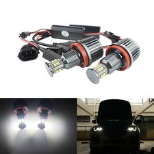 2x H8 60W  LED Blanc BMW Angel Eyes E87 E90 E91 E93 E60 E61 E70 X5 E71 X6 Z4