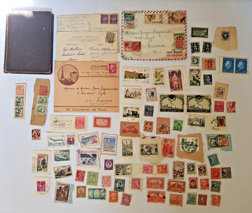 Lot timbres cartes - timbres,