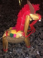 Horse Braided Straw Christmas