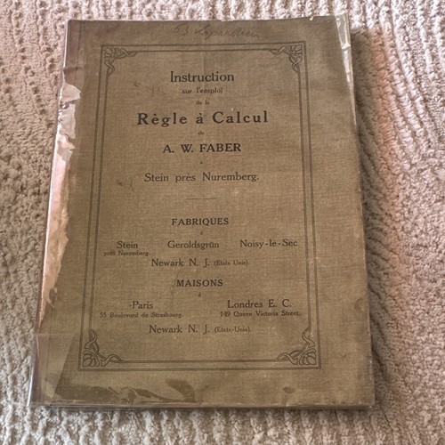 Faber instruction sur - w.,