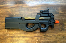 FN Herstal P90 Electric Airsoft Gun Rifle by Cybergun Black with Accessories