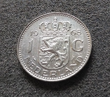 Monnaie Pays Bas 1 Gulden 1968