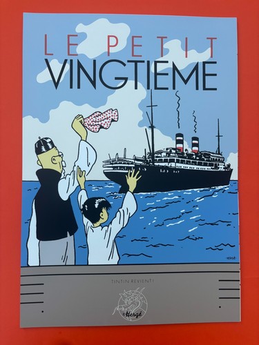Herge serigraphie tintin - herge,