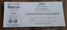 TICKET FESTIVALLE DE CANNES 2019 LA BELLE EPOQUE DE NICOLAS BEDOS
