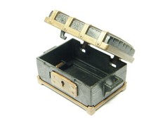 Playmobil 3274 Safe Suitcase Train Station Trunk Trunk Trunk Black & Bronze