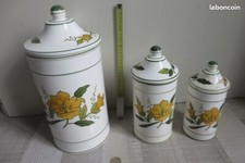 Lot 3 grands pots apothicaire