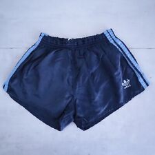 ADIDAS VENTEX VINTAGE SHORTS GLOSS SPRINTER NYLON SHINY PANTS RETRO BLUE SIZE 5