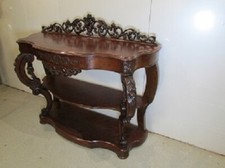 Console Napoléon III de chateau en acajou 