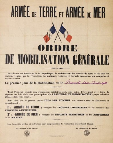 Ordre mobilisation 1914 - ordre,