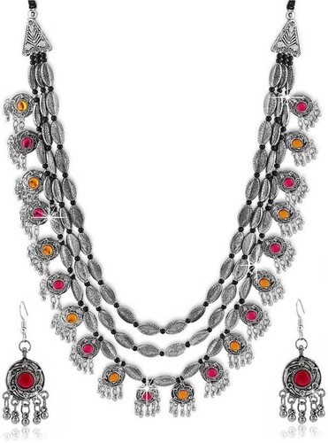 Collier tribal perles - collier,
