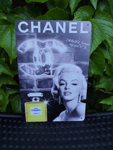 Plaque métal chanel parfums - plaque,