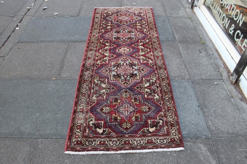 Tapis couloir laine vieux - laine, fait