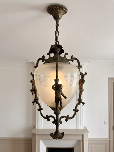 Lanterne suspension bronze - suspension,