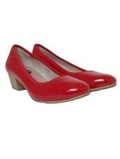 BAMA Chaussure à talons carrés Dames Escarpins T EU 39 rouge style décontracté